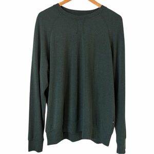 Kit and Ace Brushed Long Sleeve Crewneck Green Men's XL